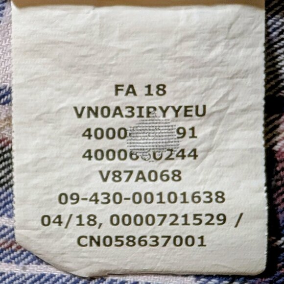 Vans Meridian Plaid Flannel Button Down Shirt in Blue & White - Picture 12 of 14